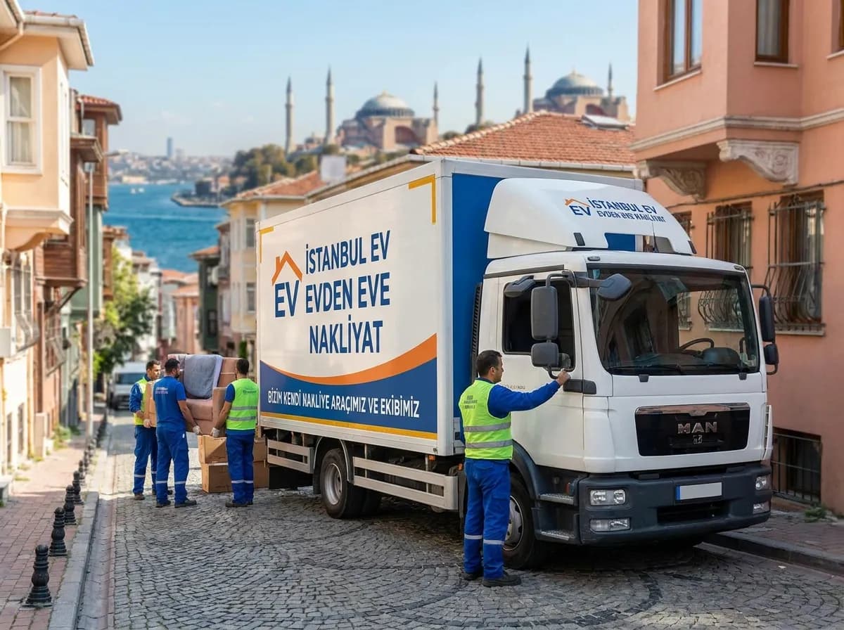 İstanbul evden eve nakliyat aracı ve taşıma ekibi