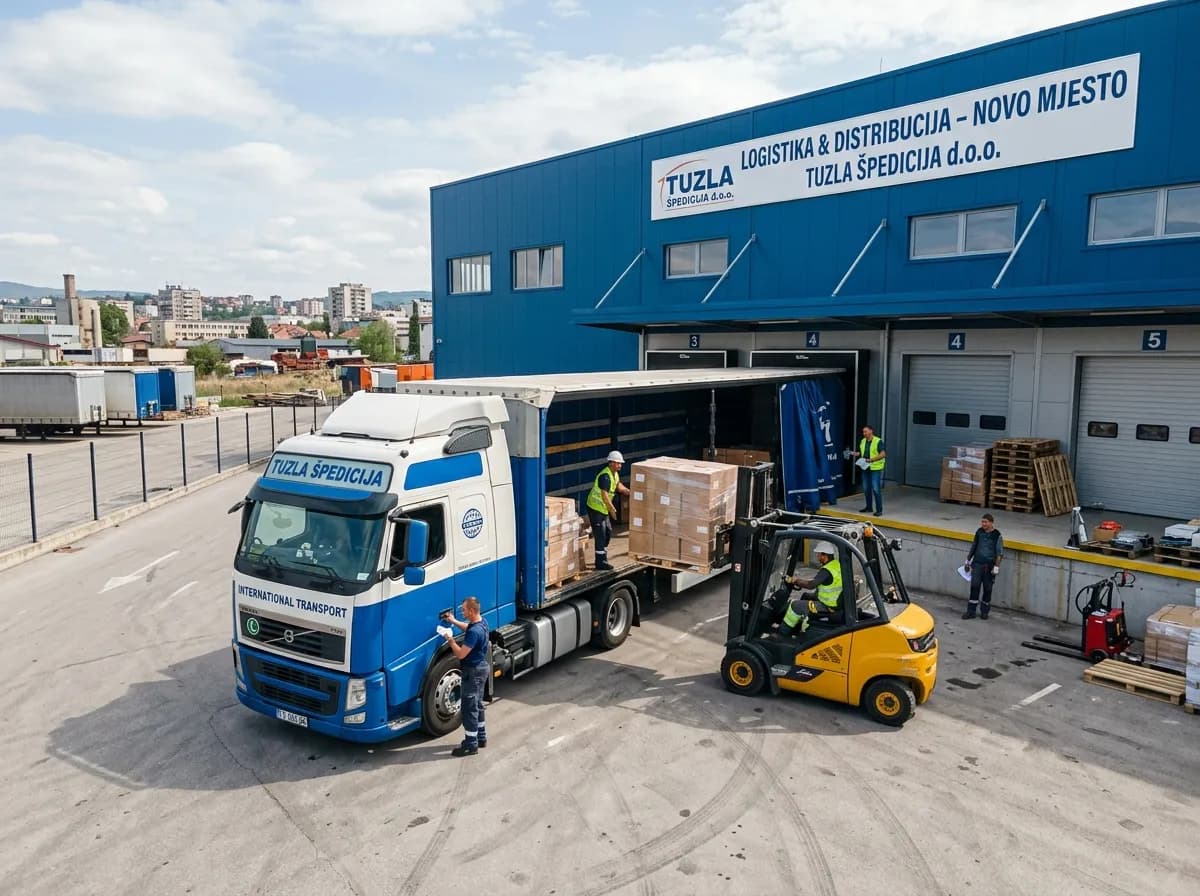 Tuzla'da yeni site önünde nakliyat kamyonuna eşya yükleme
